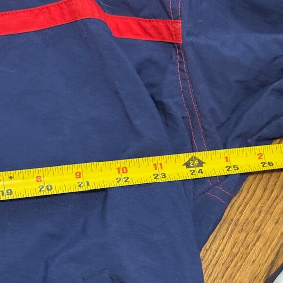 Vintage Diadora Jacket Windbreaker XL Training Soccer Red Blue URBSFA KBVB Coat - Picture 3 of 9